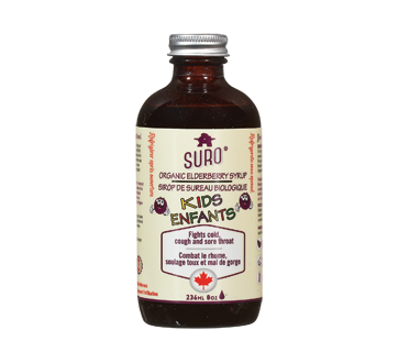 Image of product SURO - Organic Elderberry Syrup, Kids, 236 ml
