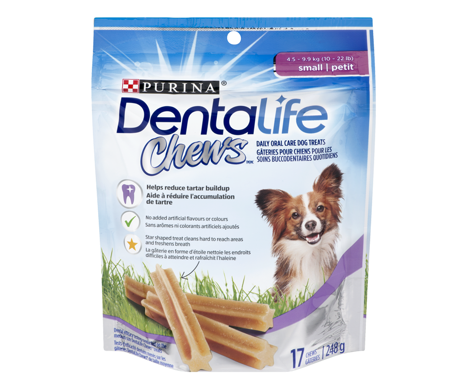DentaLife Chews Daily Dental Dog Snack for Small Dogs, 248 g Purina