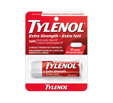 Image of product Tylenol - Extra Strength 500 mg Caplets, 10 units