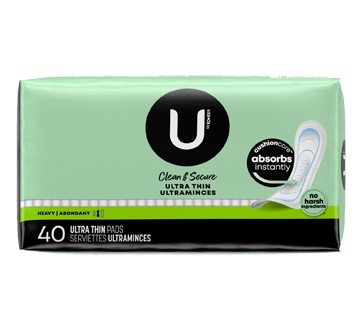 Image 5 of product U by Kotex - Clean & Secure Ultra Thin Pads, Heavy Flow, 40 units