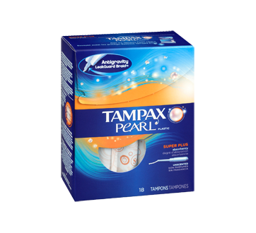 Image 2 of product Tampax - Pearl Super Plus Tampons Unscented, 18 units