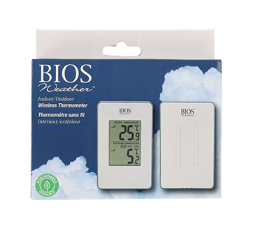Indoor/ Outdoor Wireless Thermometer, 1 unit – BIOS : Thermometer ... Indoor/ Outdoor Wireless Thermometer, 1 unit – BIOS : Thermometer ...