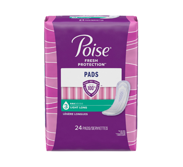Image of product Poise - Poise Ultra Thin Light Long Pads, 24 units