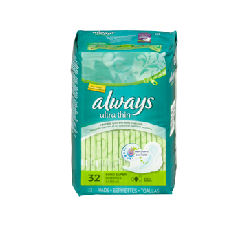 Image 4 of product Always - Ultra Thin Pads With Wings, Size 2, Unscented, 32 units, Super