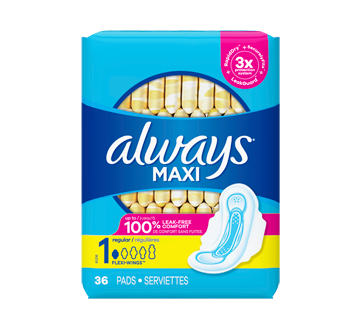 Image of product Always - Maxi Pads Regular Super Absorbency, 36 units