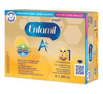 Enfamil A+ Concentrate Infant Formula, 12 x 385 ml