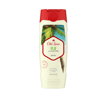 Fiji with Palm Tree Scent Inspired by Nature Body Wash for Men, 473 ml