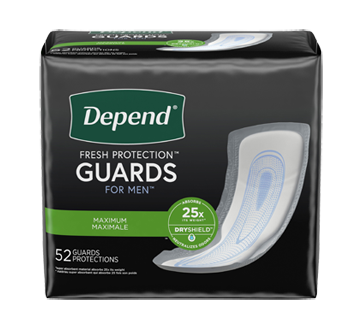 Fresh Protection Men Incontinence Pads Maximum Absorbency, 52 units –  Depend : Incontinence