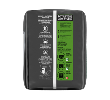 Image 3 of product Depend - Fresh Protection Men Incontinence Pads Maximum Absorbency, 52 units