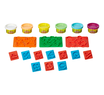 Image 2 of product Play-Doh - Play-Doh Number Stampers Tool Set with 6 Non-Toxic Colors, 1 unit