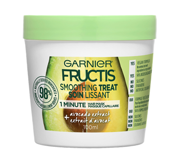 Fructis Smoothing Treat Hair Mask, 100 ml, Avocado