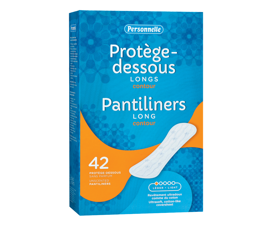 Panty Shields Long Contour, Light, 42 units Personnelle Pantiliner