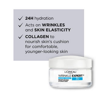 Image 2 of product L'Oréal Paris - Wrinkle Expert Moisturizer Face Cream 35+ with Collagen, Day & Night, 50 ml