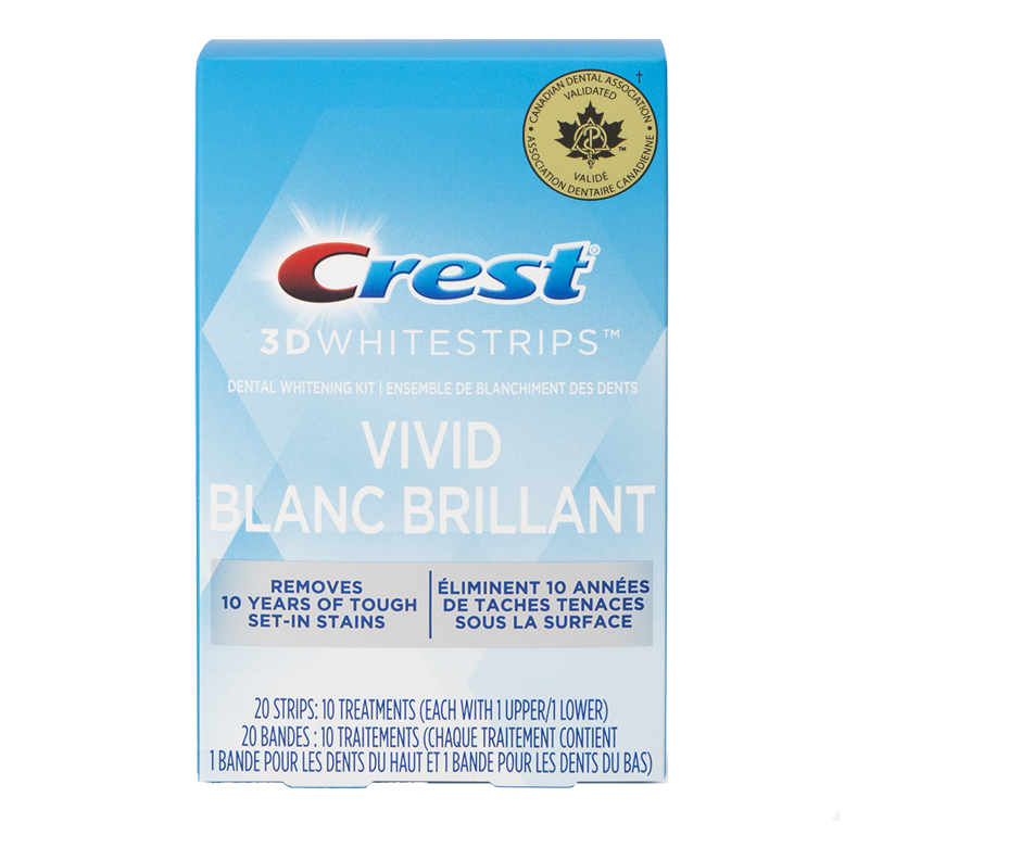 3D White Whitestrips, Classic Vivid, 10 units Crest Whitening