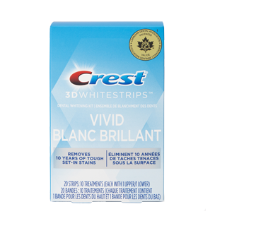 Image of product Crest - 3D White Whitestrips, 10 units, Classic Vivid