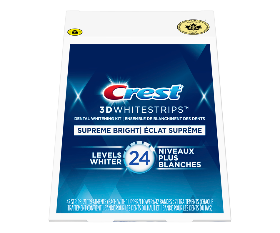 best crest whitening strips supreme