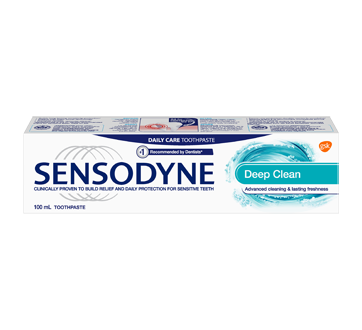 Image of product Sensodyne - Deep Clean Daily Toothpaste for Sensitive Teeth Mint, 100 ml