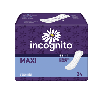 Maxi Pads, 24 units, Regular