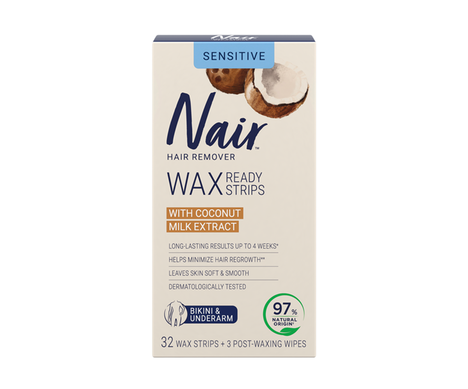 Hair Remover Wax ReadyStrips, 32 units Nair Depilatory cream