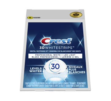 Whitestrips Professional White with LED Accelerator Light Teeth Whitening Kit, 10 units