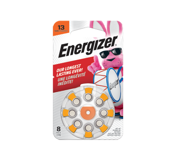 Hearing Aid Batteries, 8 units, AZ13DP8