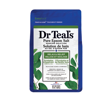 Pure Epsom Salt Soaking Solution Relax & Relief, 1.36 kg, Eucalyptus and spearmint