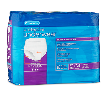 Protective Underwear, 18 units, Small-Medium