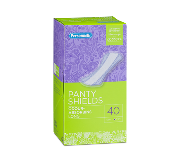 Panty Shields Odour-Absorbing Long, 40 units, Light