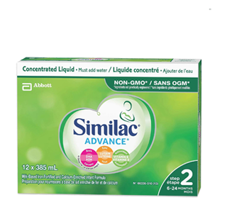 Similac Advance Step 2 Iron-Fortified & Calcium Enriched Infant Formula, 12 x 385 ml