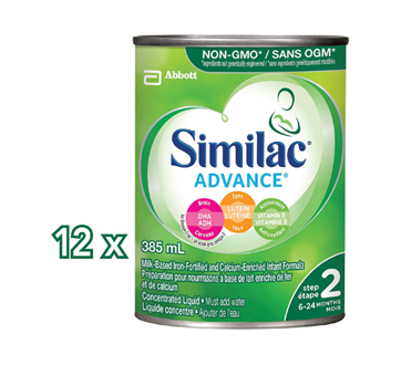 Image 2 of product Similac - Advance Step 2 Milk-Based Iron-Fortified & Calcium Enriched Infant Formula, 12 x 385 ml