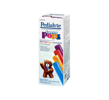 Image 1 of product Pedialyte - Freezer Pops oral Rehydration Solution, 16 x 62.5 ml, Various Flavours