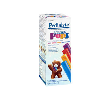 Image 2 of product Pedialyte - Freezer Pops oral Rehydration Solution, 16 x 62.5 ml, Various Flavours