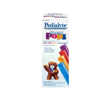 Image 3 of product Pedialyte - Freezer Pops oral Rehydration Solution, 16 x 62.5 ml, Various Flavours