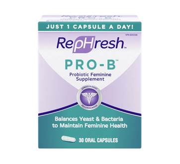 Image of product RepHresh - Pro-B Probiotic Feminine Supplement, 30 units