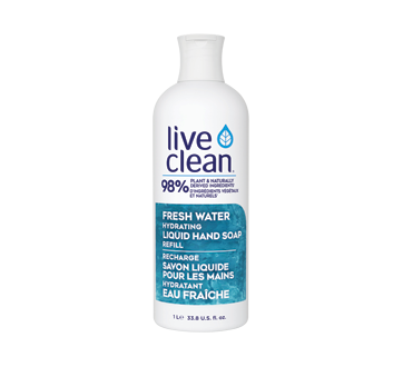 Image of product Live Clean - Fresh Water Hydrating Liquid Hand Soap Refill, 1 L