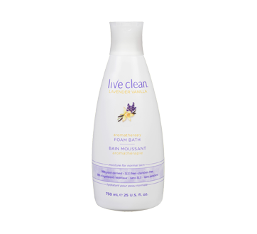 Image of product Live Clean - Lavender Vanilla Aromatherapy Foam Bath, 750 ml