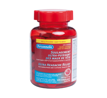 Image of product Personnelle - Relief Ultra-Strength Headaches, 120 units