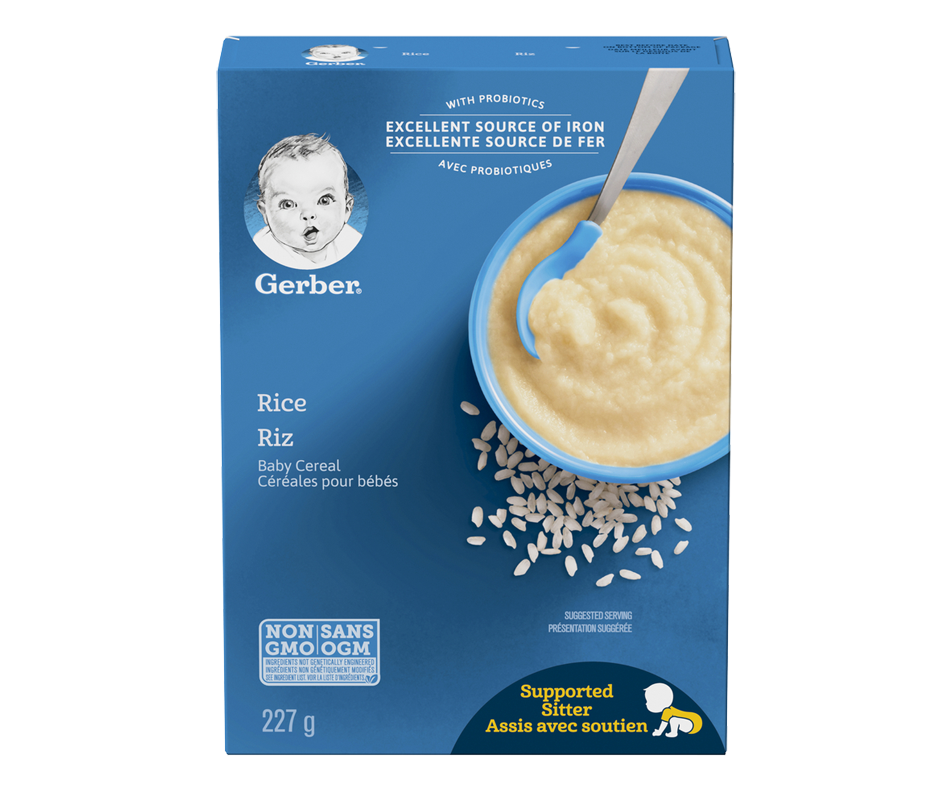 Gerber Rice Cereal, 227 g Gerber Cereal Jean Coutu