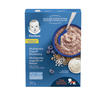Image of product Gerber - Gerber Wheat, Yogurt & Blueberry, 227 g