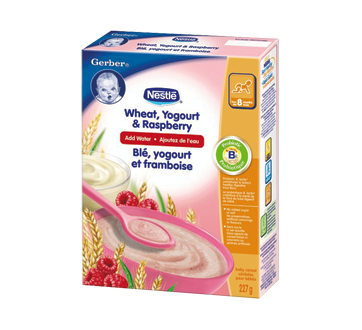 Image 2 of product Gerber - Gerber Wheat, Yogurt & Raspberry, 227 g