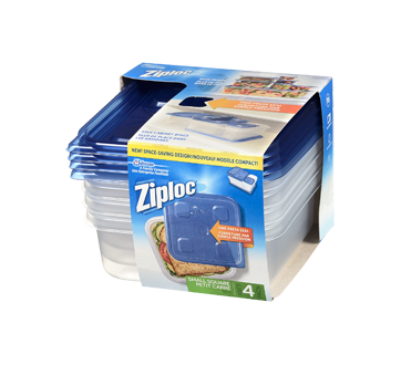 Image 3 of product Ziploc - Small Square Containers, 4 units