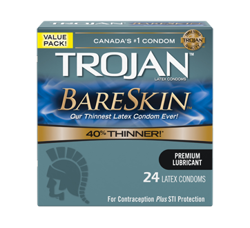 Image 1 of product Trojan - Bareskin Lubricated Condoms, 24 units