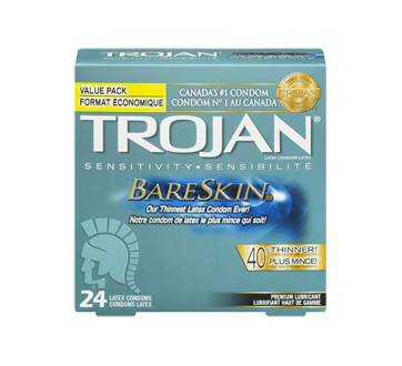 Image 3 of product Trojan - Bareskin Lubricated Condoms, 24 units
