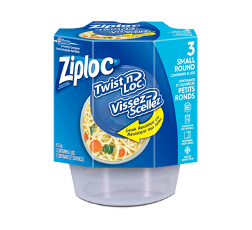 Twist-n-Lock Containers, 3 units