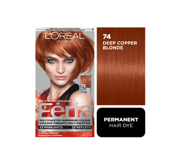 Image 2 of product L'Oréal Paris - Féria - Haircolour, 1 unit 74 - Deep Copper Blonde Warmer