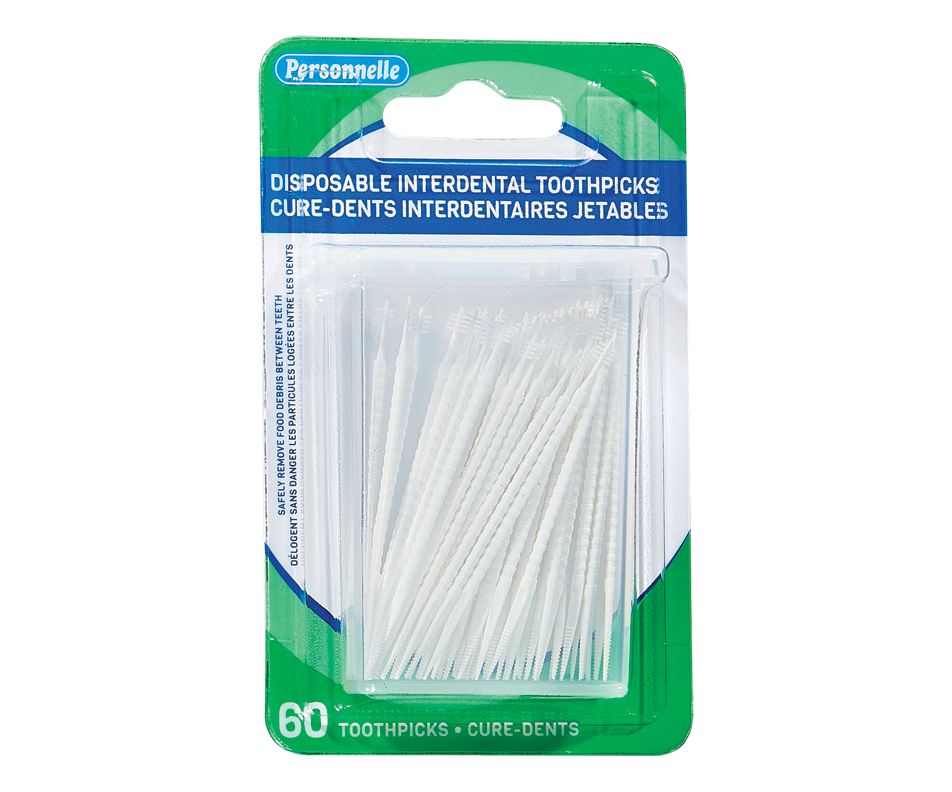 Disposable Plastic Toothpicks, 60 units Personnelle Dental care