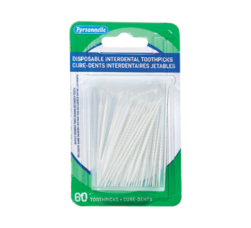 Disposable Plastic Toothpicks, 60 units