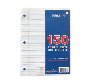 Ruled Paper, 150 units