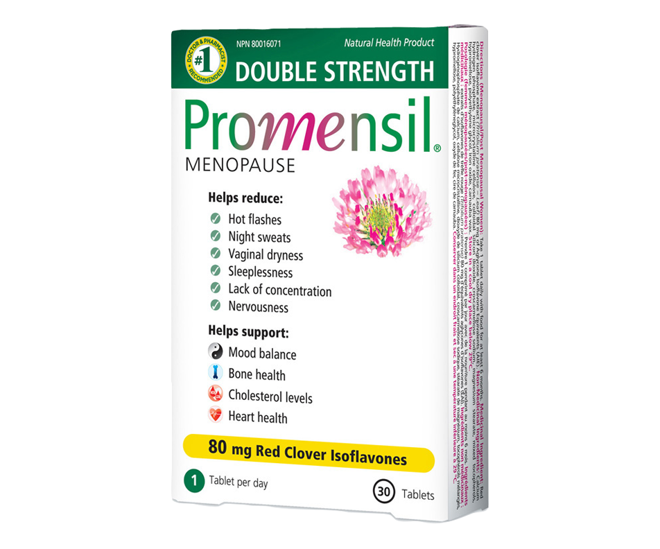 Promensil Double Strenght, 30 units – Promensil : Menopause | Jean Coutu