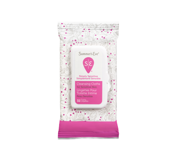Image of product Summer's Eve - Cleansing Cloths for Sensitive Skin, 32 units